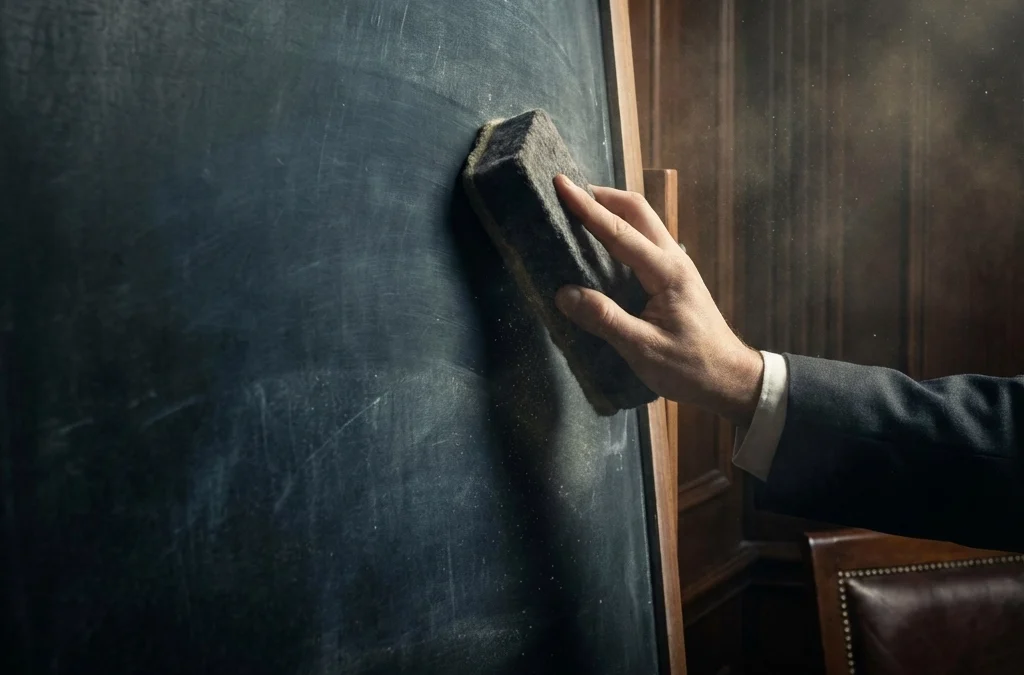 Stop Making Resolutions. Start Wiping the Board Clean.