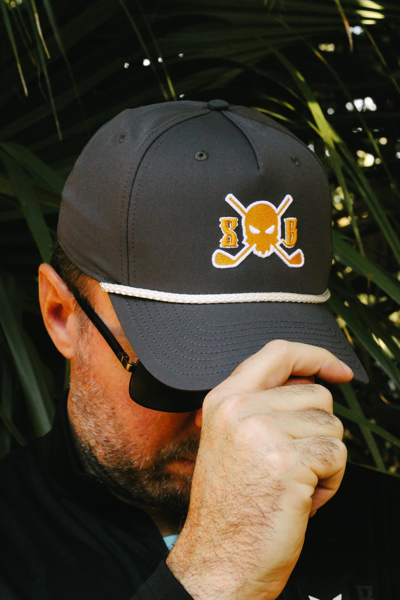 LIMITED EDITION: Stealth Reserve Golf Rope Hat - The B-1 Bomber for Your Dome 4 | Skull and Bogeys - Golf brand with skull logo and premium headwear LIMITED EDITION: Stealth Reserve Golf Rope Hat - The B-1 Bomber for Your Dome - Image 4