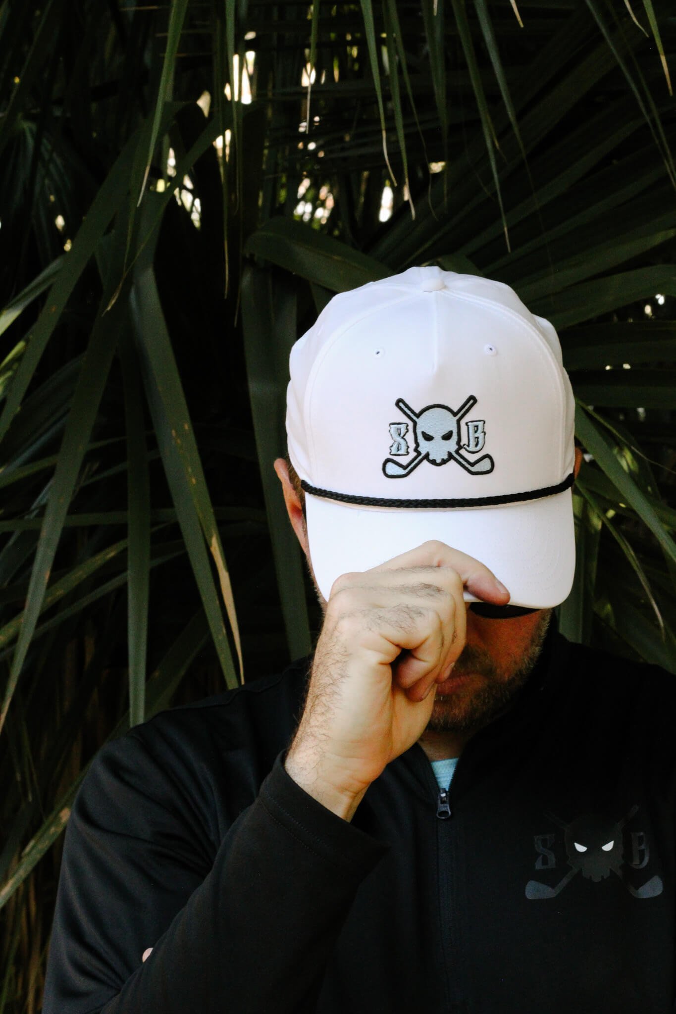 LIMITED EDITION: Stealth Reserve Golf Rope Hat - The B-1 Bomber for Your Dome 3 | Skull and Bogeys - Golf brand with skull logo and premium headwear LIMITED EDITION: Stealth Reserve Golf Rope Hat - The B-1 Bomber for Your Dome - Image 3