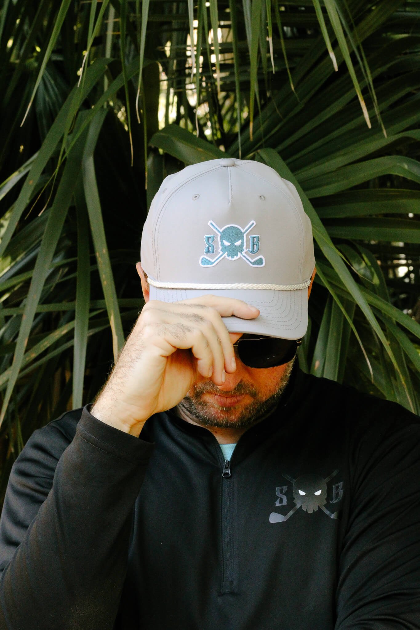 LIMITED EDITION: Stealth Reserve Golf Rope Hat - The B-1 Bomber for Your Dome 2 | Skull and Bogeys - Golf brand with skull logo and premium headwear LIMITED EDITION: Stealth Reserve Golf Rope Hat - The B-1 Bomber for Your Dome - Image 2