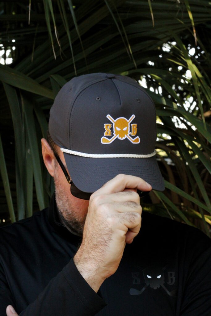 Reach the Zenith 2 | Skull and Bogeys - Golf brand with skull logo and premium headwear Stealth Reserve Golf Rope Hat