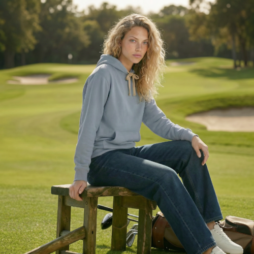 seamless fleece golf hoodie