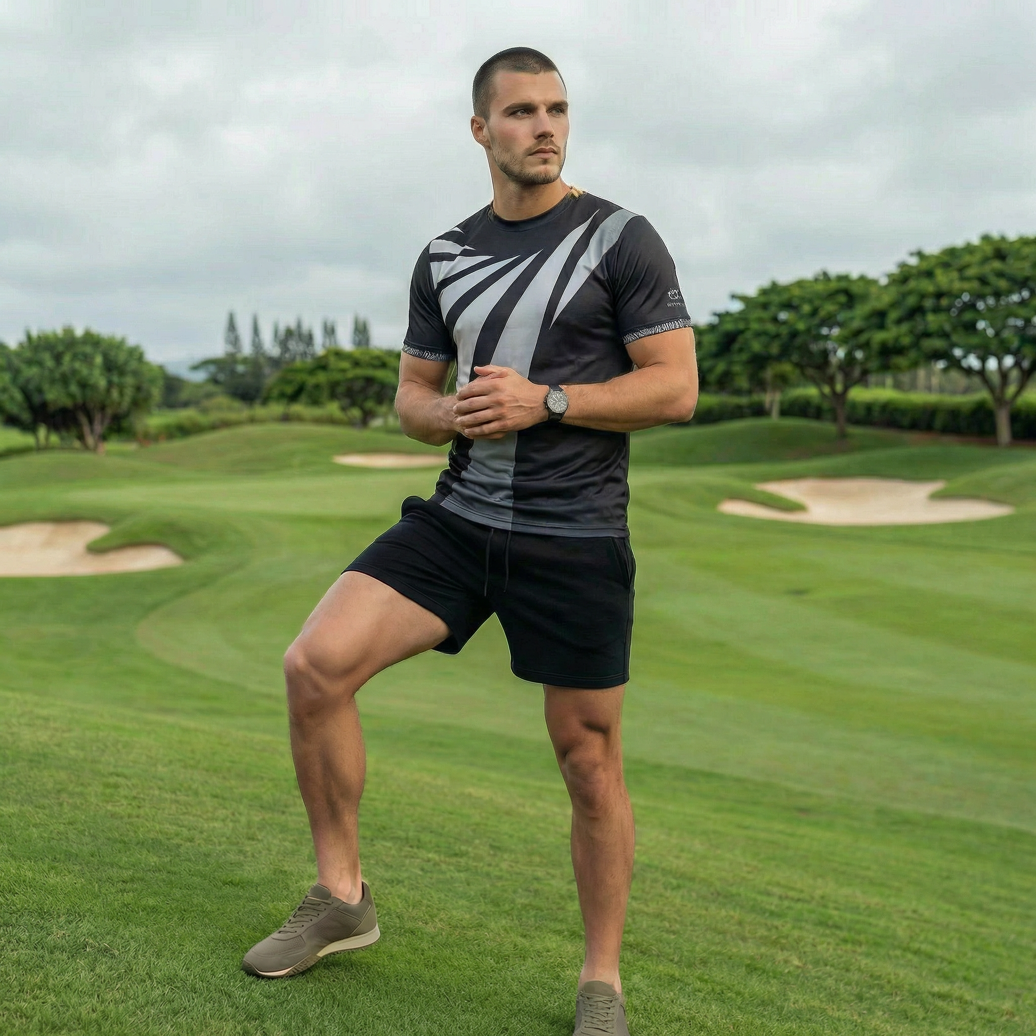 Zenith - Mock Neck Golf Shirt 1 | Skull and Bogeys - Golf brand with skull logo and premium headwear mock neck golf shirt