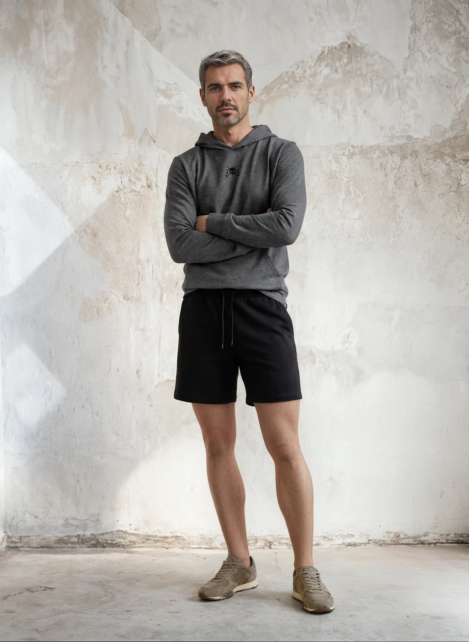 Sentinel – The Elite Men’s Long Sleeve Hooded Tee 2 | Skull and Bogeys - Golf brand with skull logo and premium headwear long sleeve hooded tee