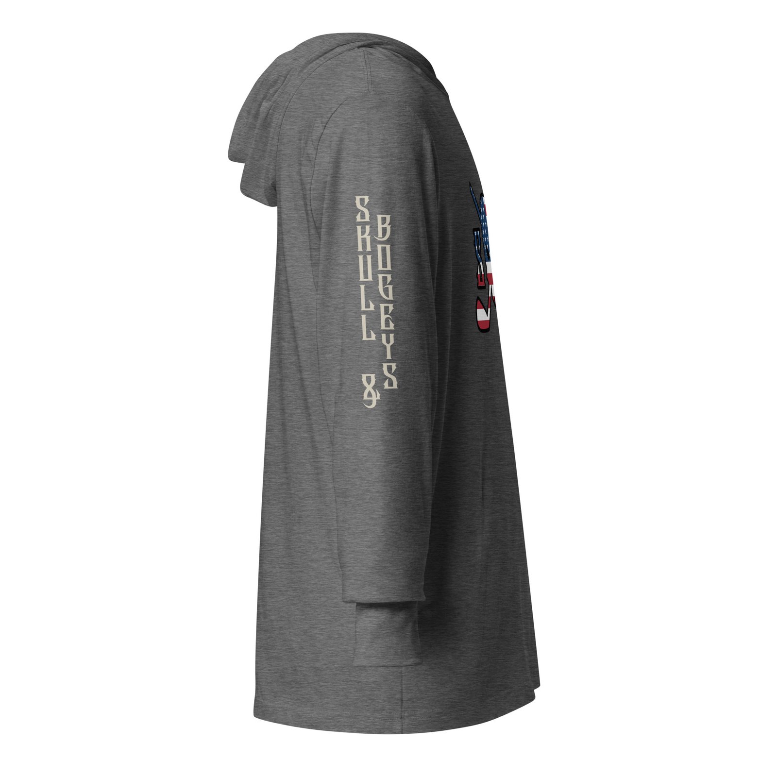 Patriot Sentinel - The Elite Men's Long Sleeve Hooded Tee 6 | Skull and Bogeys - Golf brand with skull logo and premium headwear Patriot Sentinel - The Elite Men's Long Sleeve Hooded Tee - Image 6