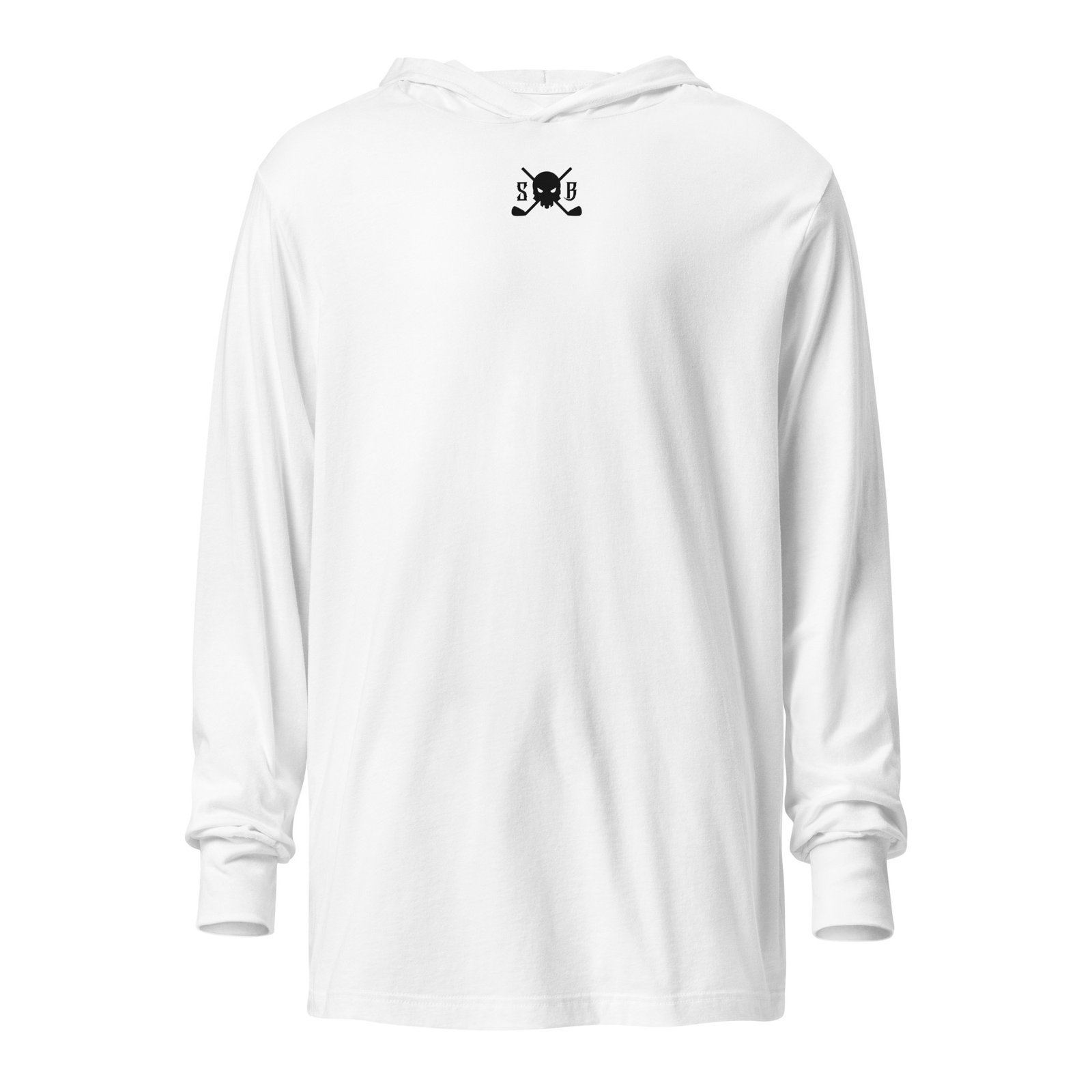 Sentinel – The Elite Men’s Long Sleeve Hooded Tee 5 | Skull and Bogeys - Golf brand with skull logo and premium headwear Sentinel – The Elite Men’s Long Sleeve Hooded Tee - Image 5