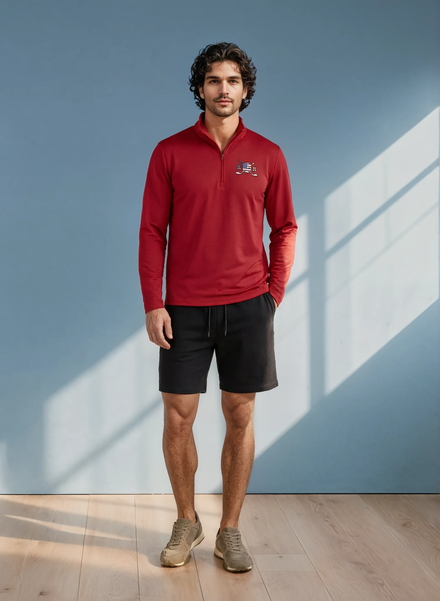 Patriot Clarity - Quarter Zip Golf Pullover (Men's and Women's) 7 | Skull and Bogeys - Golf brand with skull logo and premium headwear Patriot Clarity - Quarter Zip Golf Pullover (Men's and Women's) - Image 7