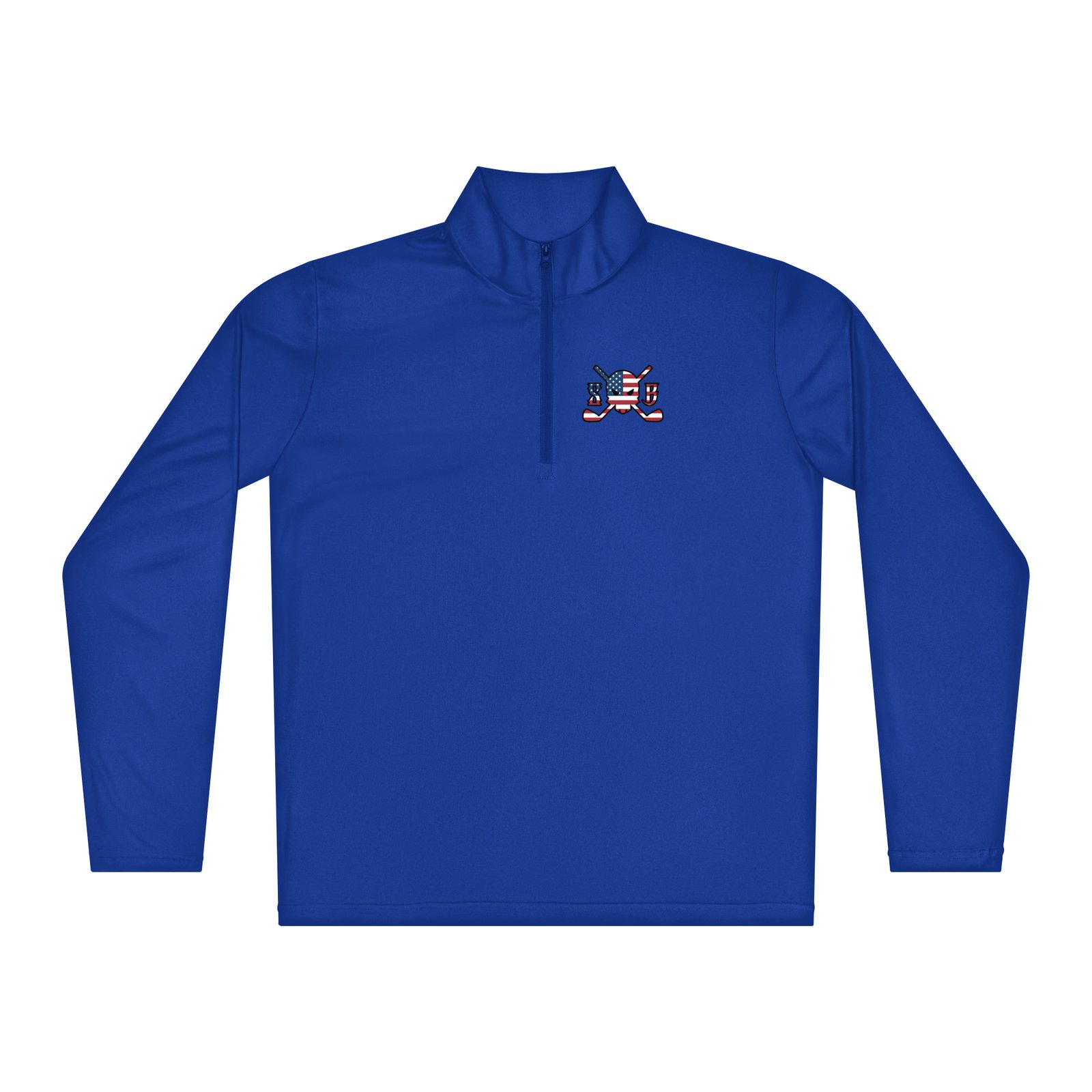 Patriot Clarity - Quarter Zip Golf Pullover (Men's and Women's) 4 | Skull and Bogeys - Golf brand with skull logo and premium headwear Patriot Clarity - Quarter Zip Golf Pullover (Men's and Women's) - Image 4