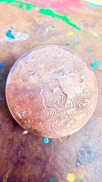 Copper Challenge Coin / Golf Ball Marker 4 | Skull and Bogeys - Golf brand with skull logo and premium headwear Copper Challenge Coin / Golf Ball Marker - Image 4
