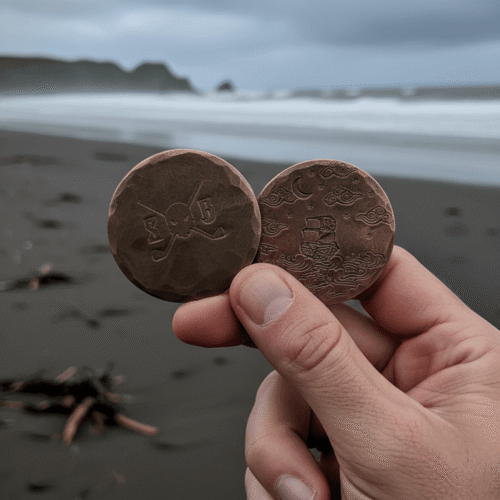 copper Challenge Coin Golf ball marker