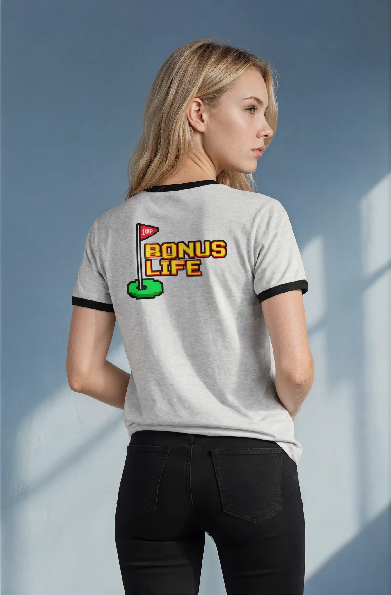 The Bonus Life Ringer - Recovery Support T-Shirt 1 | Skull and Bogeys - Golf brand with skull logo and premium headwear bonus Life ringer